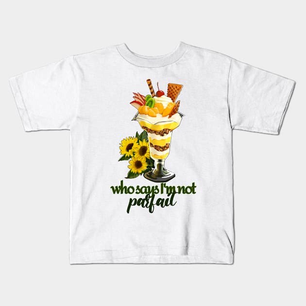 Speak Up Yellow Parfait Kids T-Shirt by Mamory-food